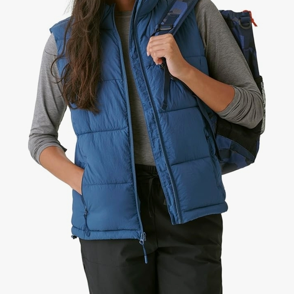 Bass Outdoor Women's Blue Puffer Vest XS